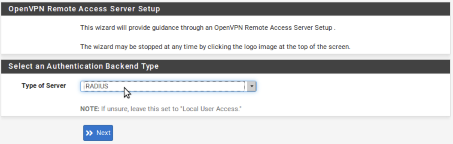 FreeRadius on pfSense software for Two Factor Authentication