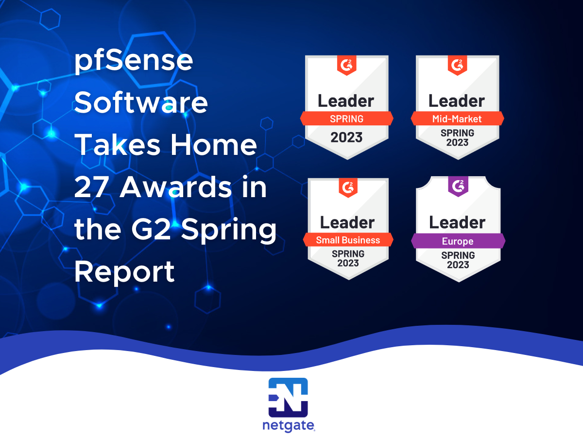 pfSense Software Takes Home 27 Awards in the G2 Spring Report