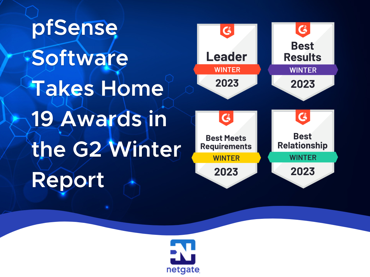 pfSense Software Takes Home 19 Awards in the G2 Winter Report