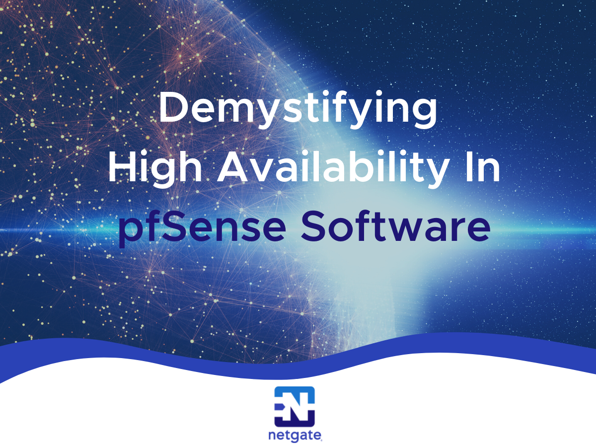 Demystifying High Availability In pfSense Software