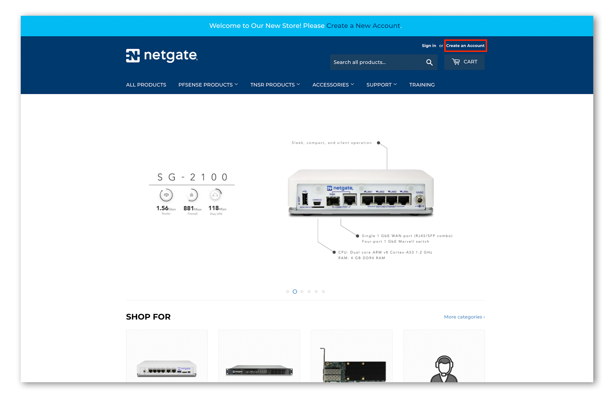 Netgate Introduces New e-Commerce Store and Appliance Ordering Options