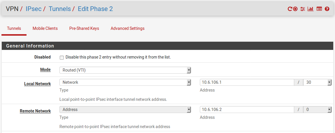 IPsec Settings