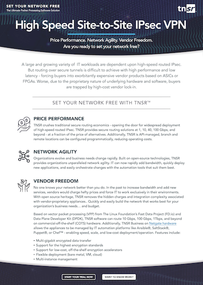 Front page preview of Application Basics: Site-to-Site IPsec VPN Technical Paper